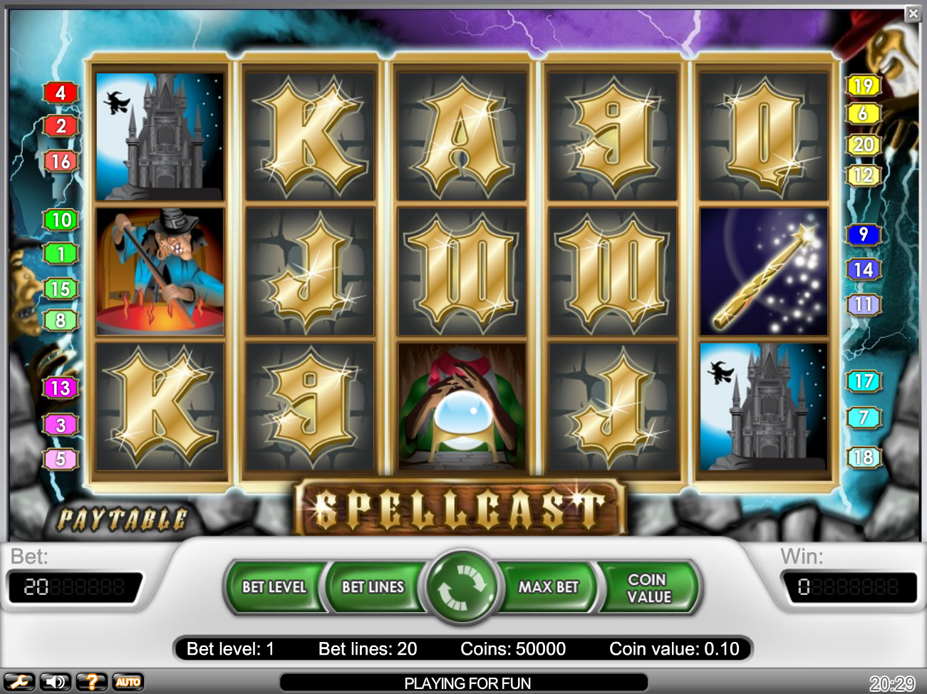 Spellcast (Колдовство) из раздела Игровые автоматы